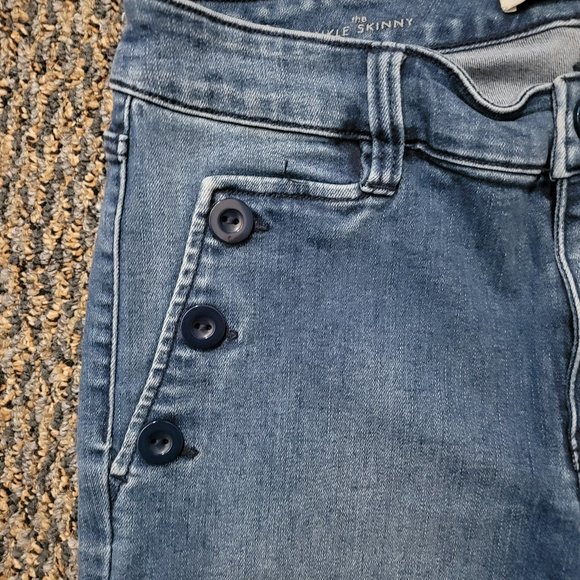 RARE Super Cute Liverpool Abby The Ankle Skinny Sailor Jeans in Medium Blue 10 - Picture 9 of 15